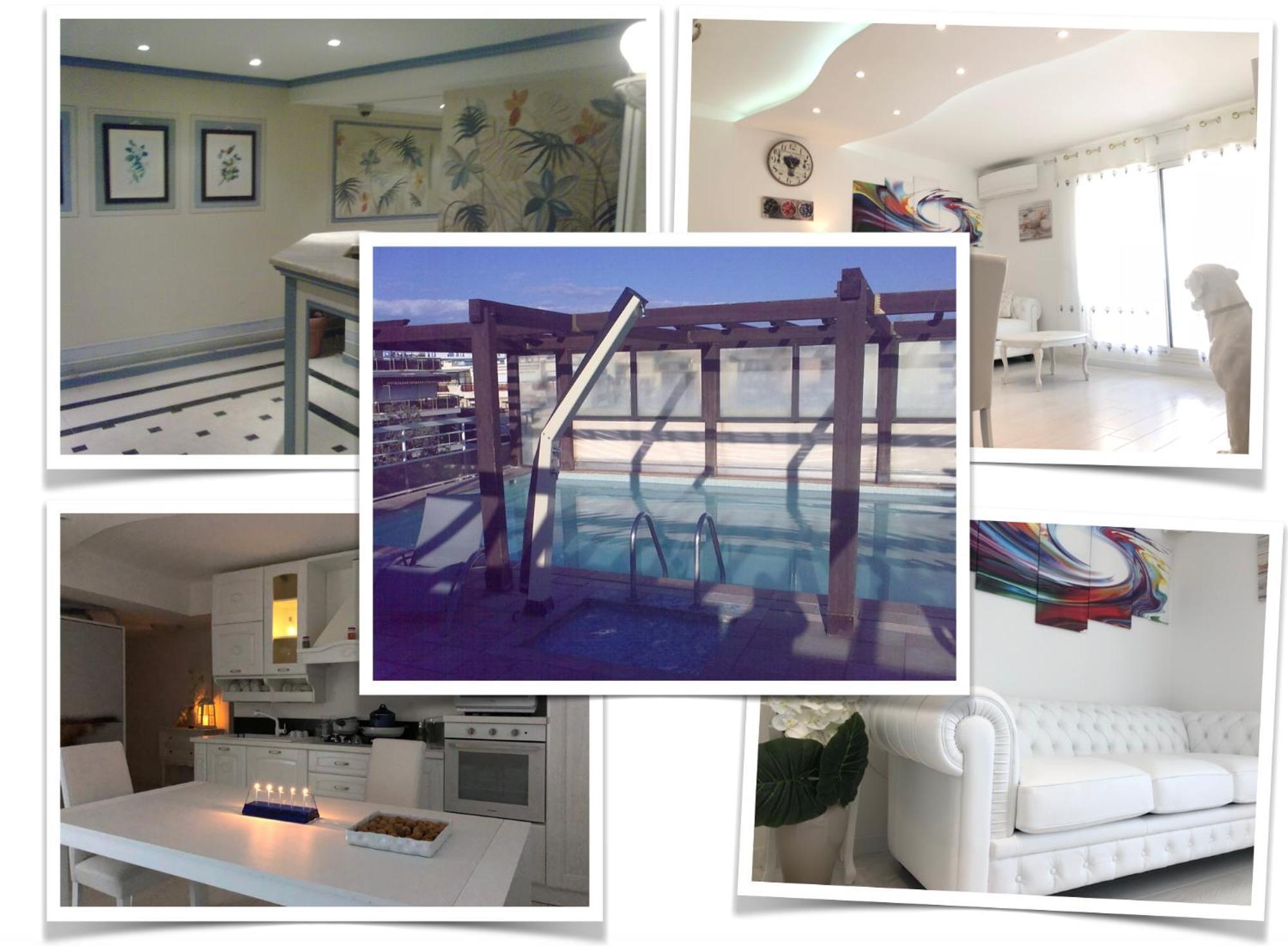 Villa D'Este Attico Con Piscina Rooftop Juan-les-Pins Ngoại thất bức ảnh